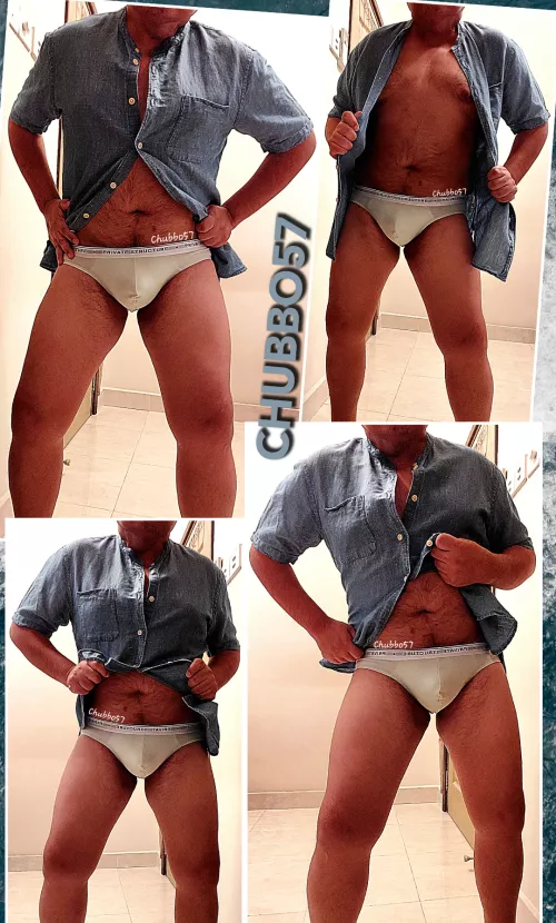 (48) My brand new avocado briefs. Goes well with my denim top. 😜🥑🥗🌮🥑😘 by chubbo57