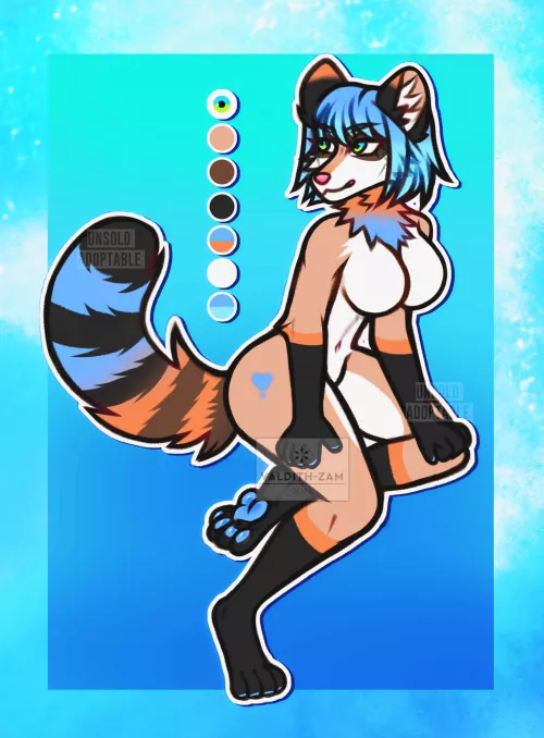 Adoptable | Raccoon girl 🤎 Info below!! 👇 ✅ by valdith-zam