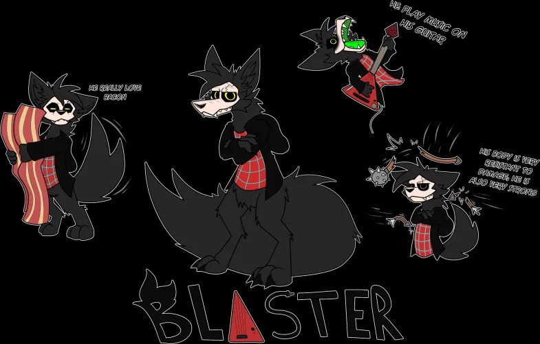 Blaster SkullDog -w- by TheRedFoxxo