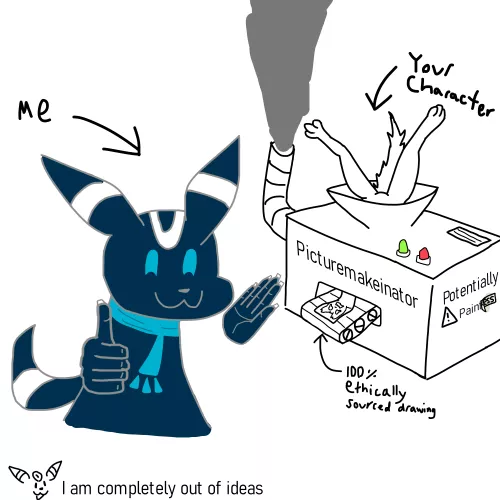 doing free requests rn, just send a character ref and I'll hopefully maybe try to have it done within a reasonable time frame (5 slots, first come first serve) by Tosu1263