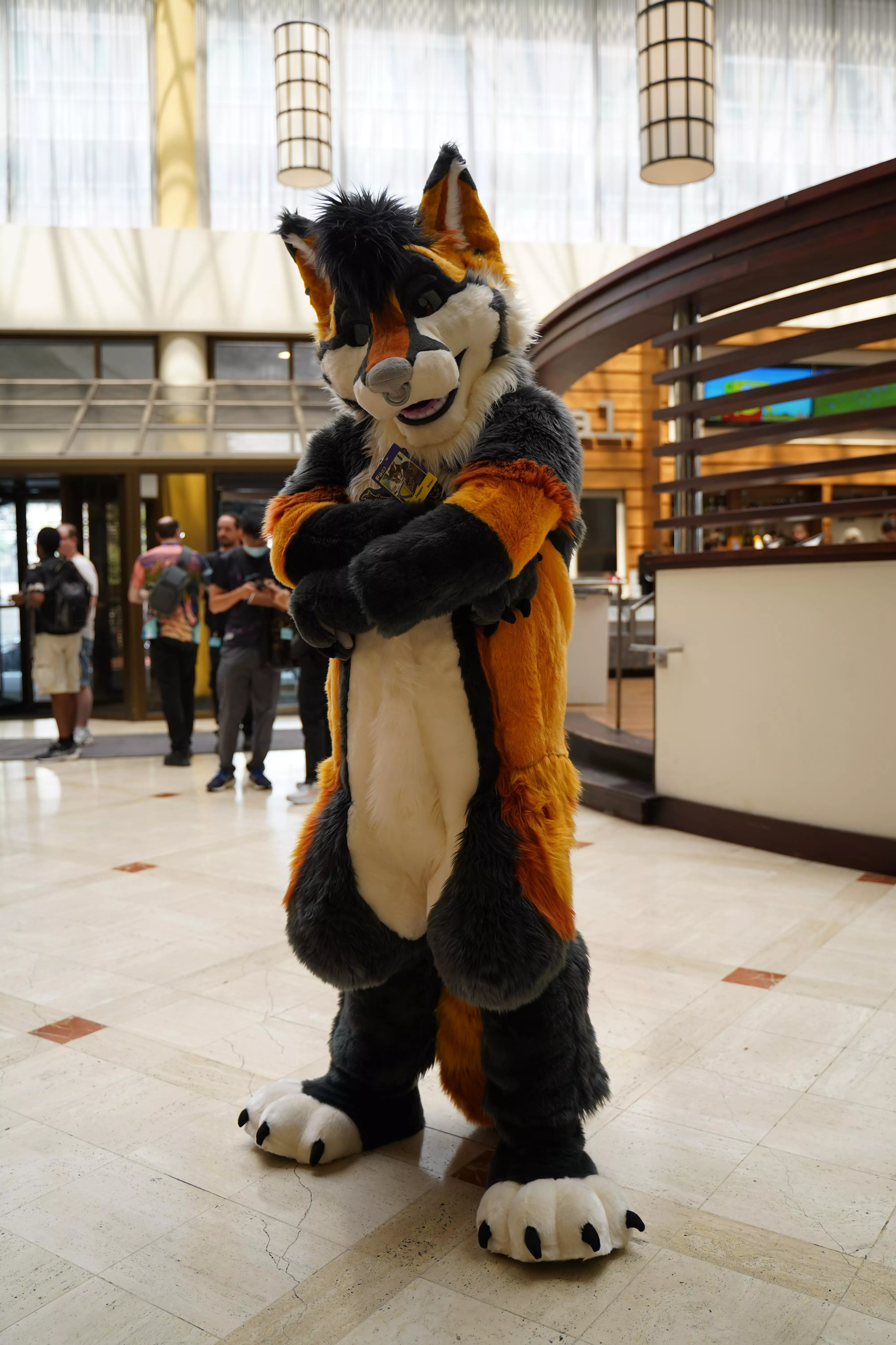 Got to debut my first fursuit at Furrydelphia! So excited and happy! posted by Synes7hesia