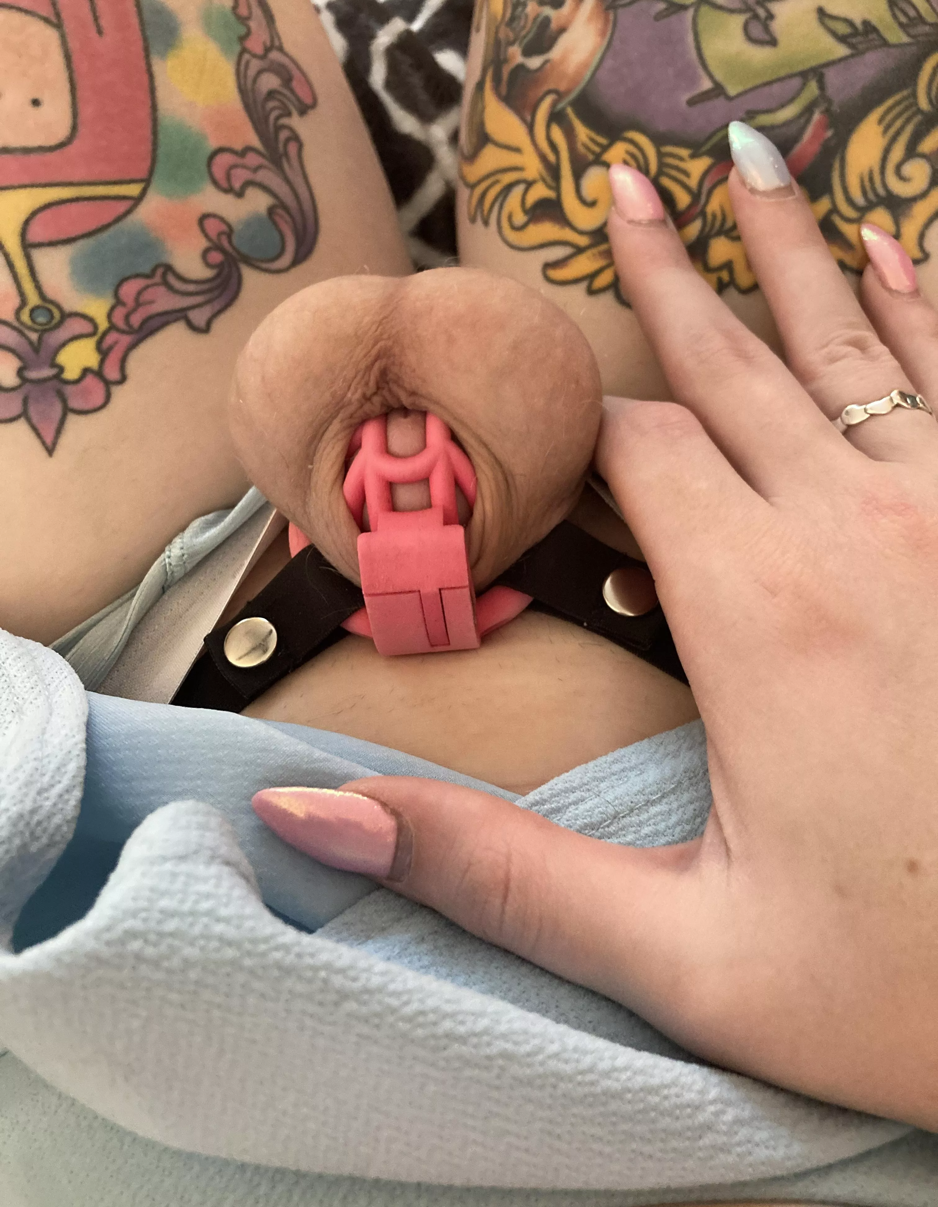 I'm so glad my clitty has shrunk so much since starting chastity! posted by Luci_Belle