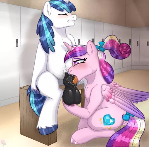 Locker room fun (ponykittenboi) by PonyClopAccount