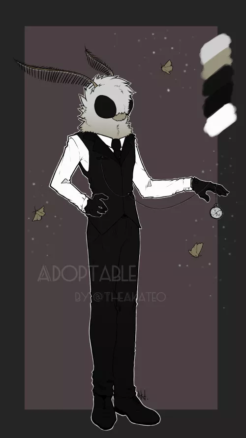 Mothman Adopt | requested & claimed (by akateo) by TheAkateo