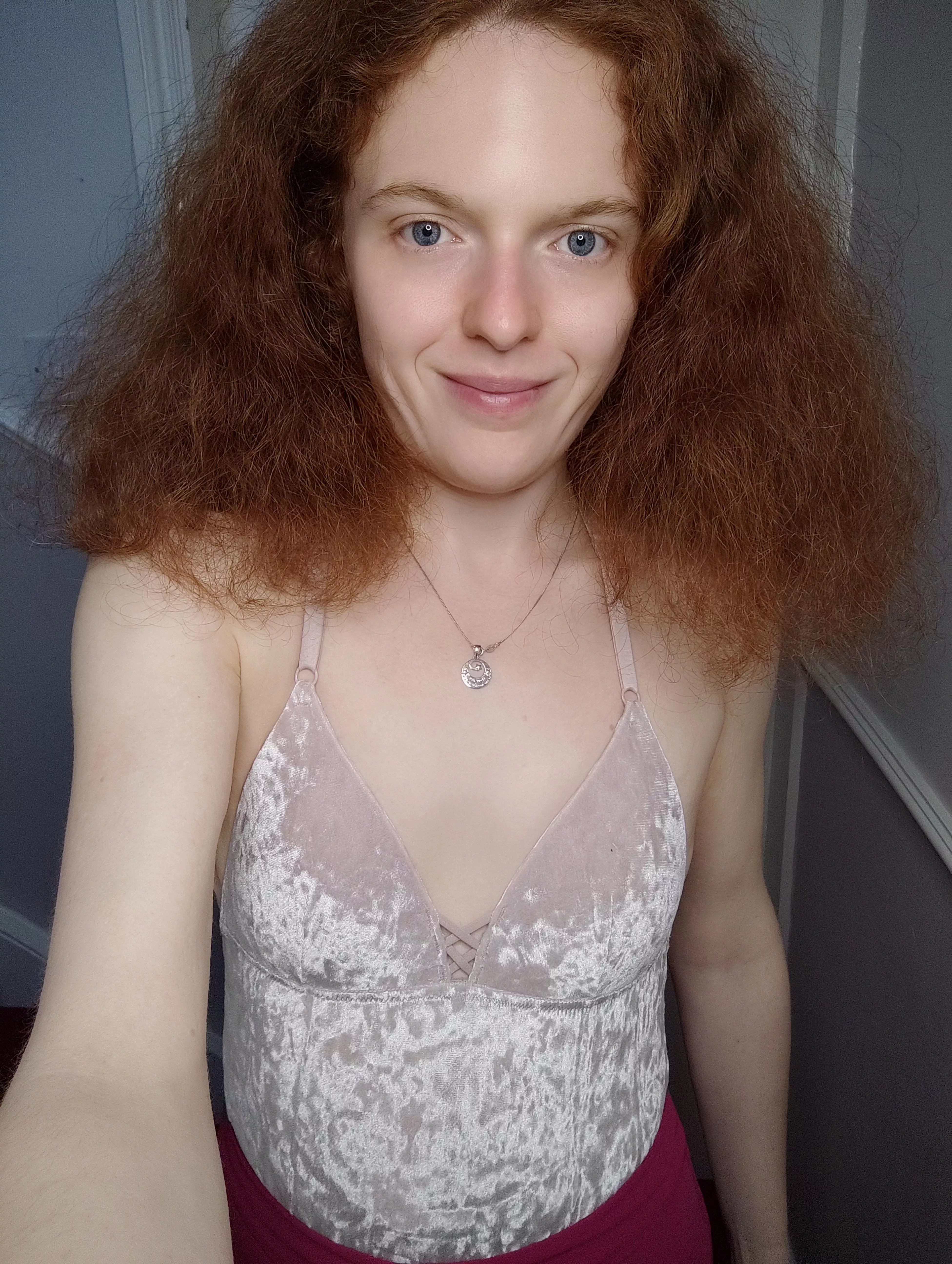 Smiling because I love velvet! posted by Hot-Campaign3260