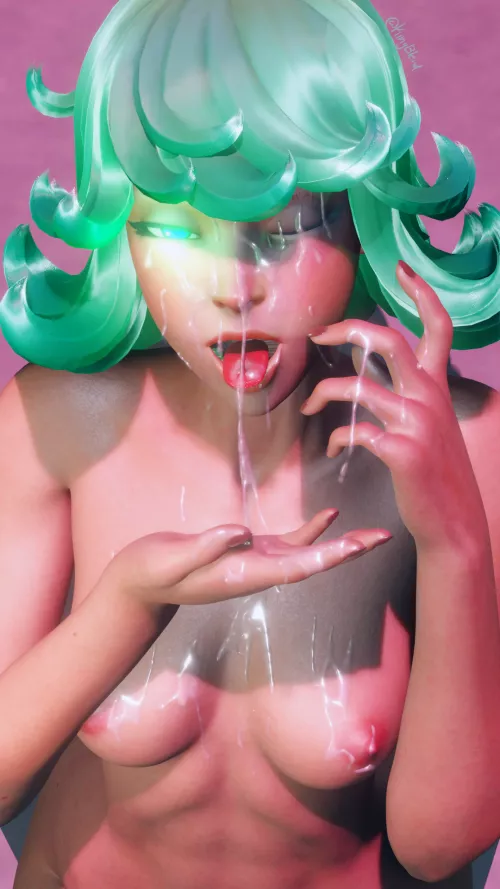 Tatsumaki Kiriko Bukkake by kingblend