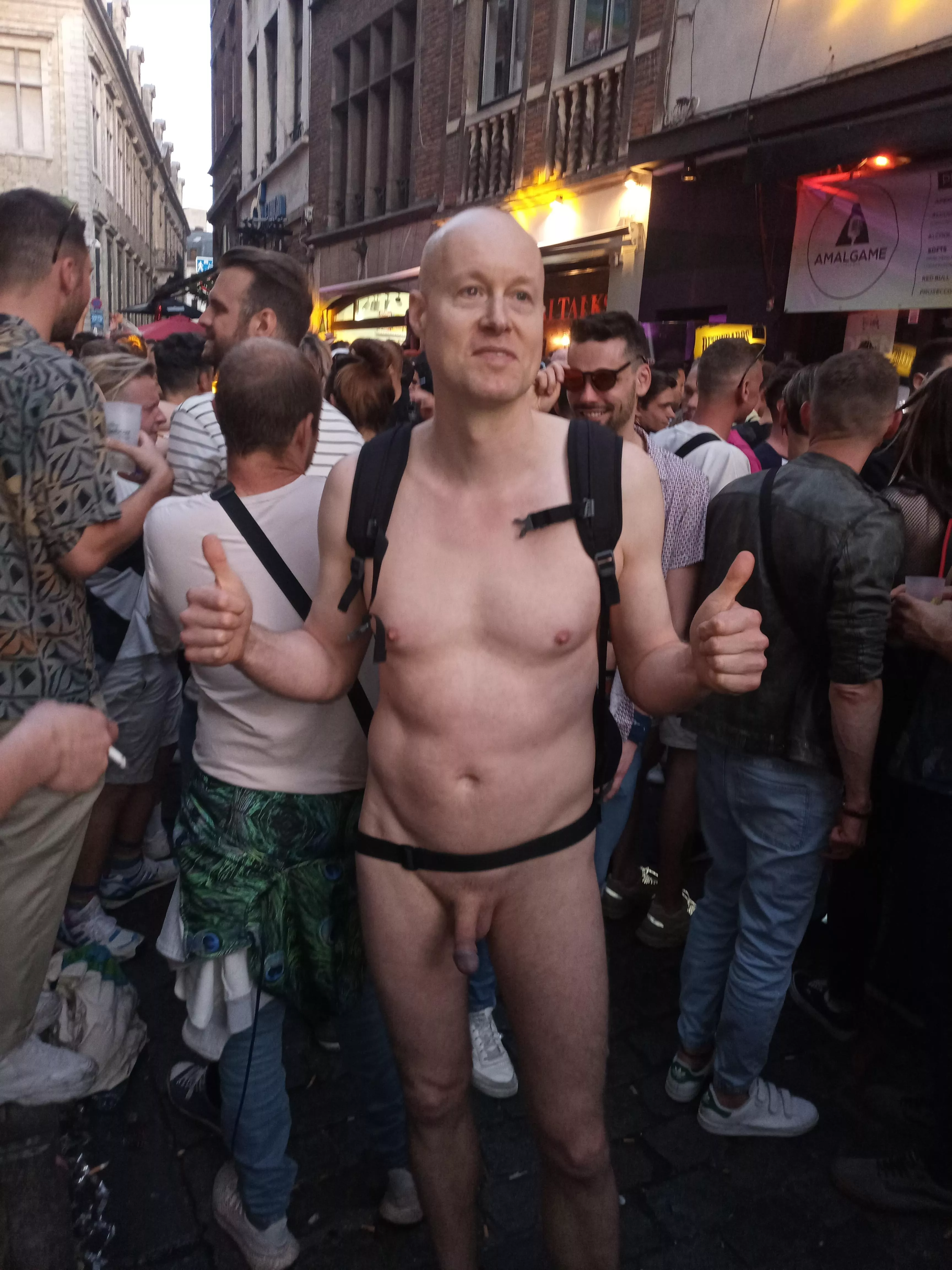 In public at Pride Brussels, the city I work as a teacher, happy to be accepted! posted by AromaticChoice9627