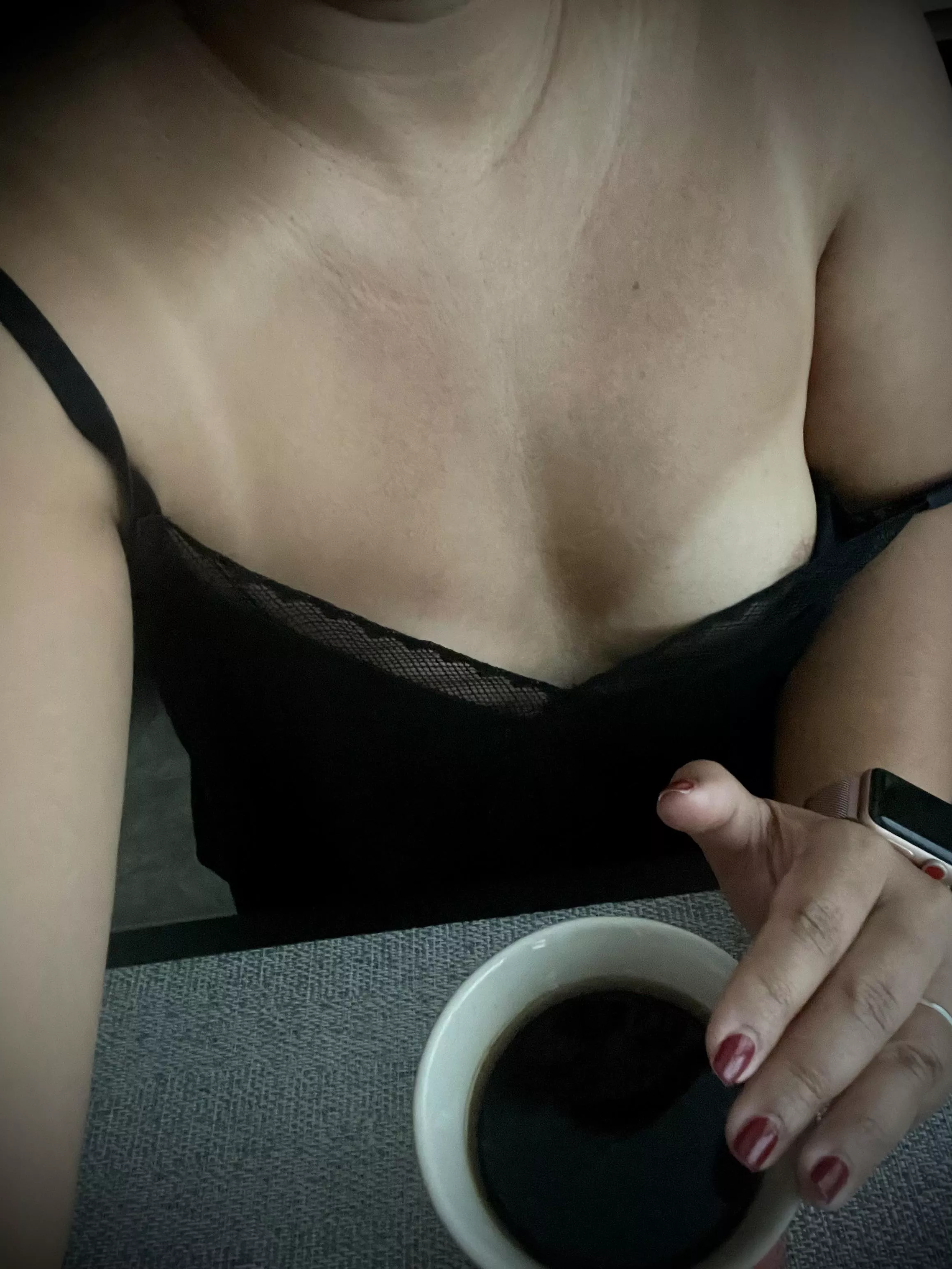 Just enjoying my coffee and the view outside. Are you enjoying the view too? posted by plump4thatass