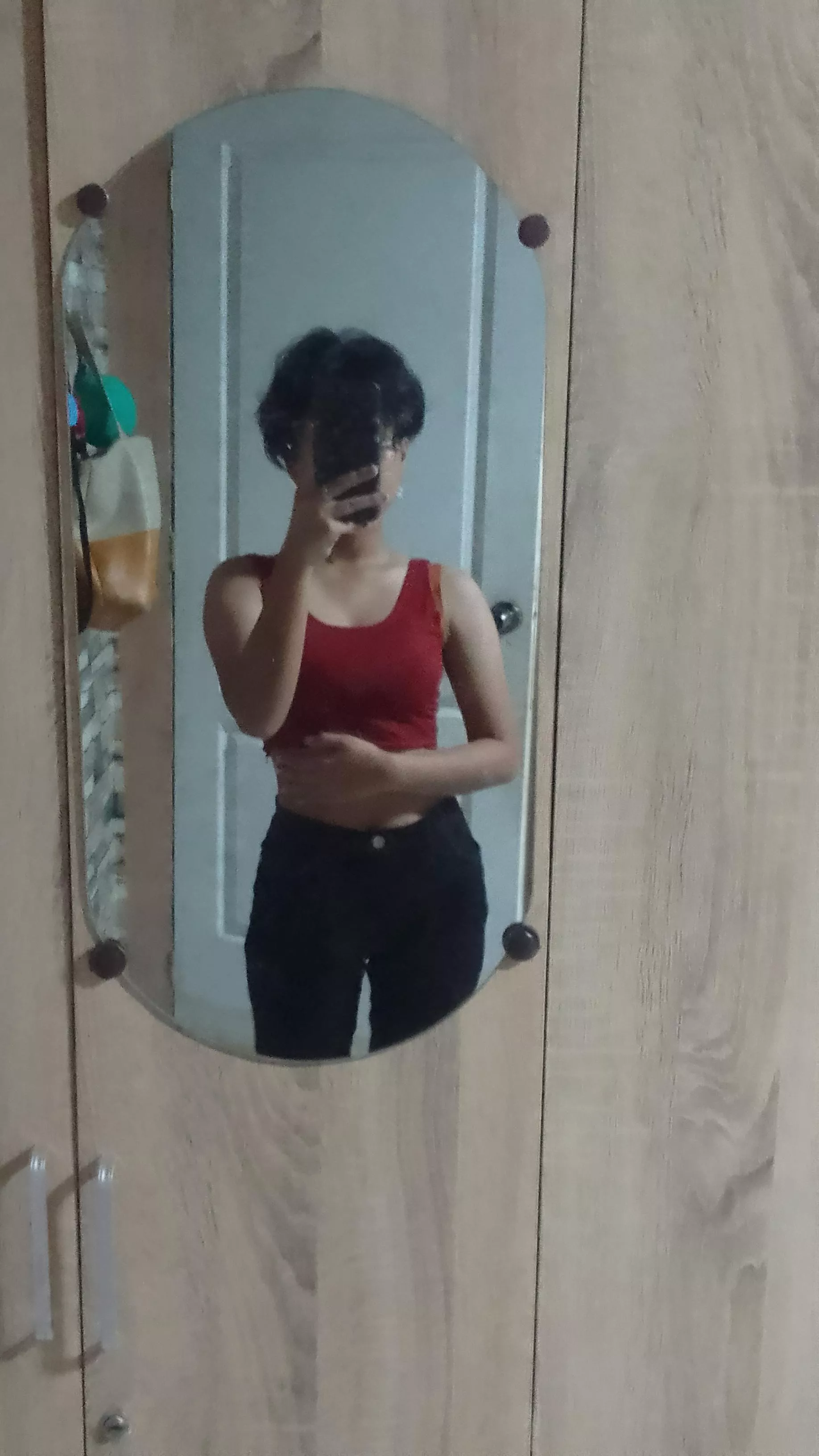 Mom bought me a crop top and it matches my pants❤️ posted by Mimi_mi17