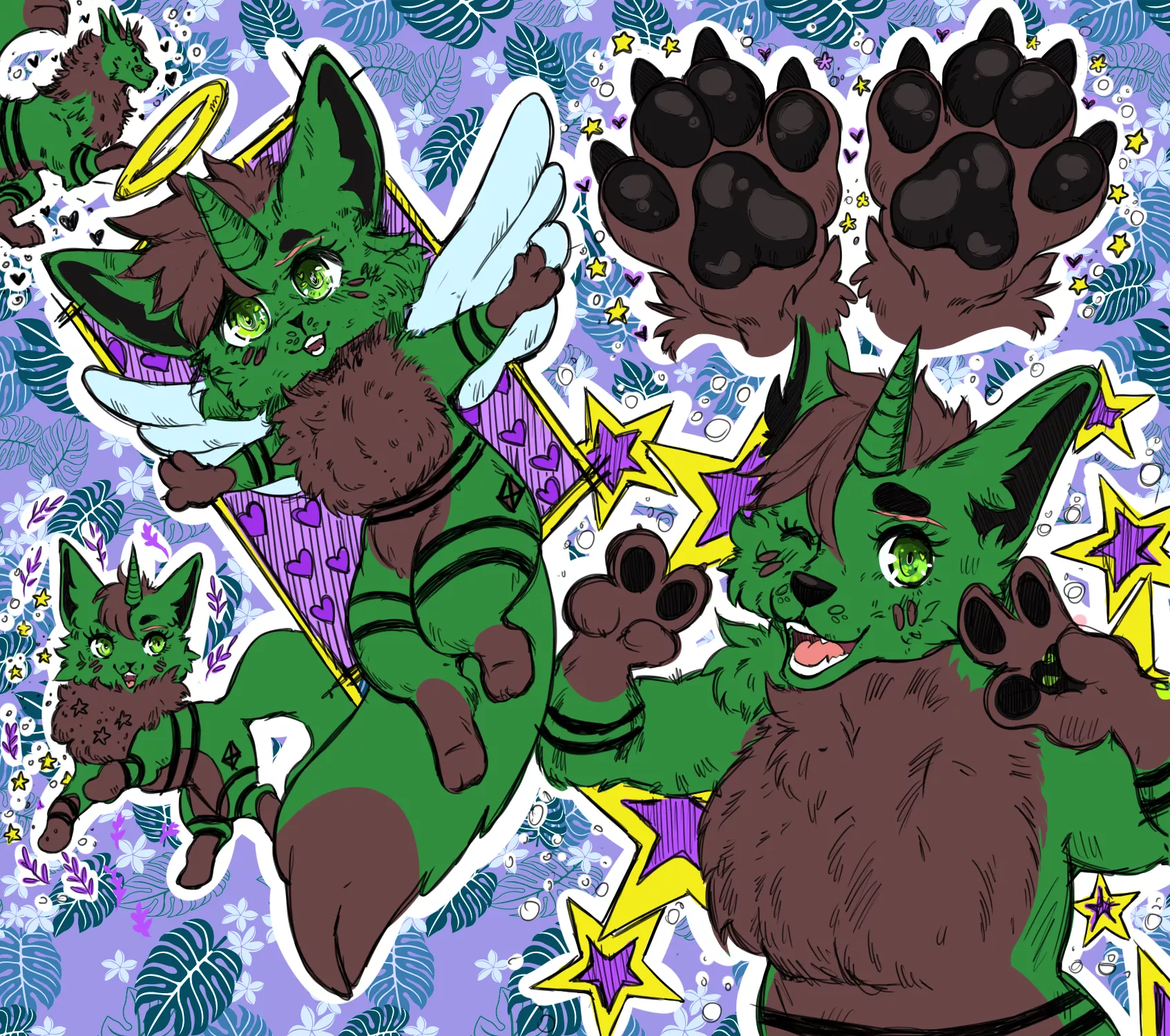 Sketch page, by me posted by pink_neko