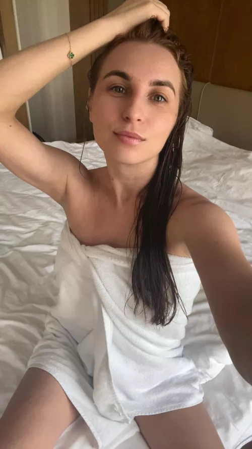 What a flight attendant looks like right after a shower by TerraFormer001