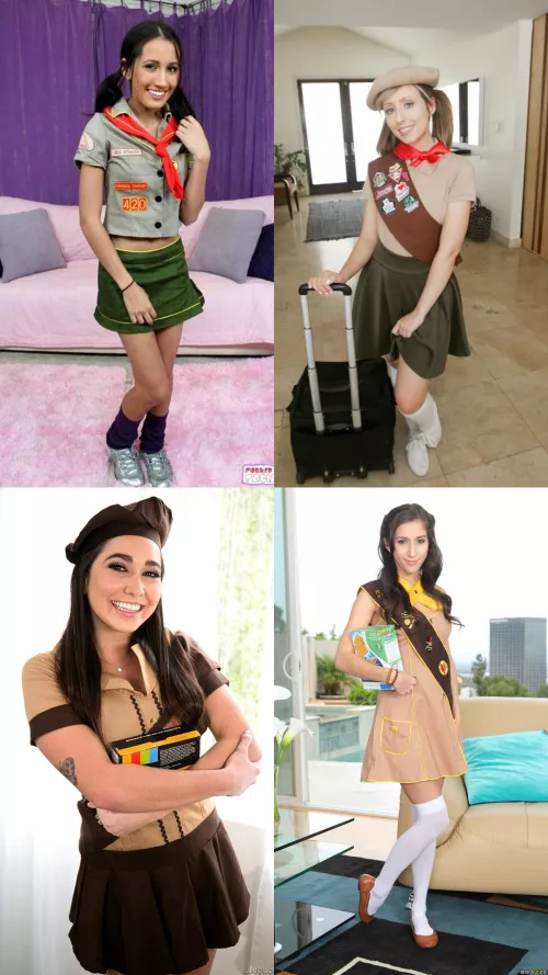 Which Girl Scout? Amia Miley, Daphne Dare, Karlee Grey, or April O'Neil by lotravin213