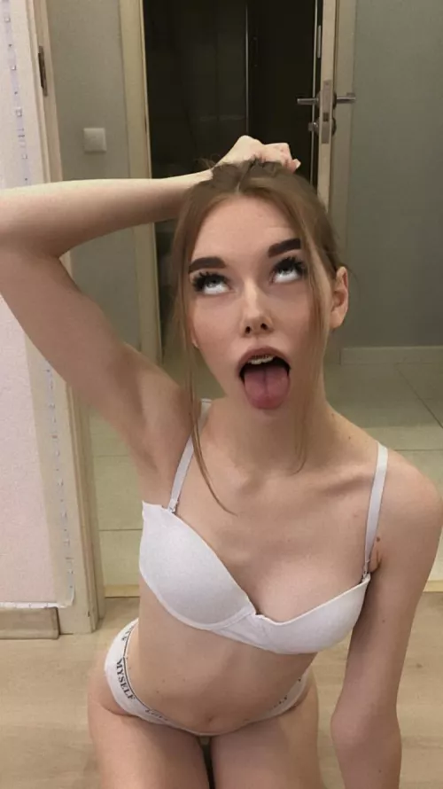 you'd like to see my beautiful ahegao again, wouldn't you by TheReverse1