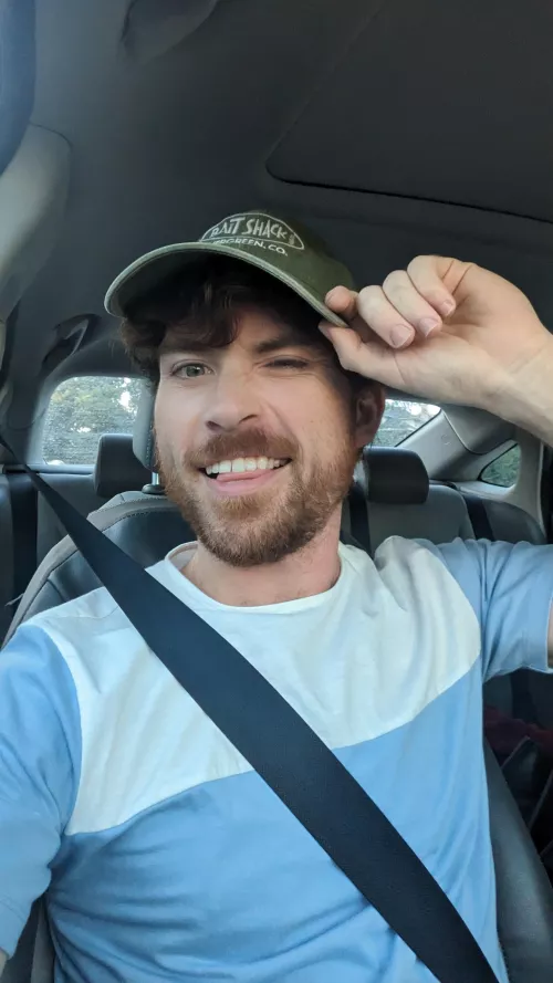 A guy I'm crushing on left his hat in my car 😙😋 do I tell him? by loumatican