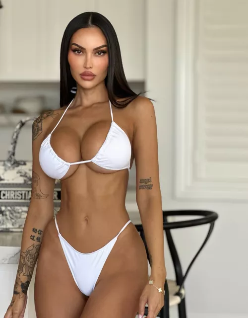 Annelese in white by NewBimboSimp