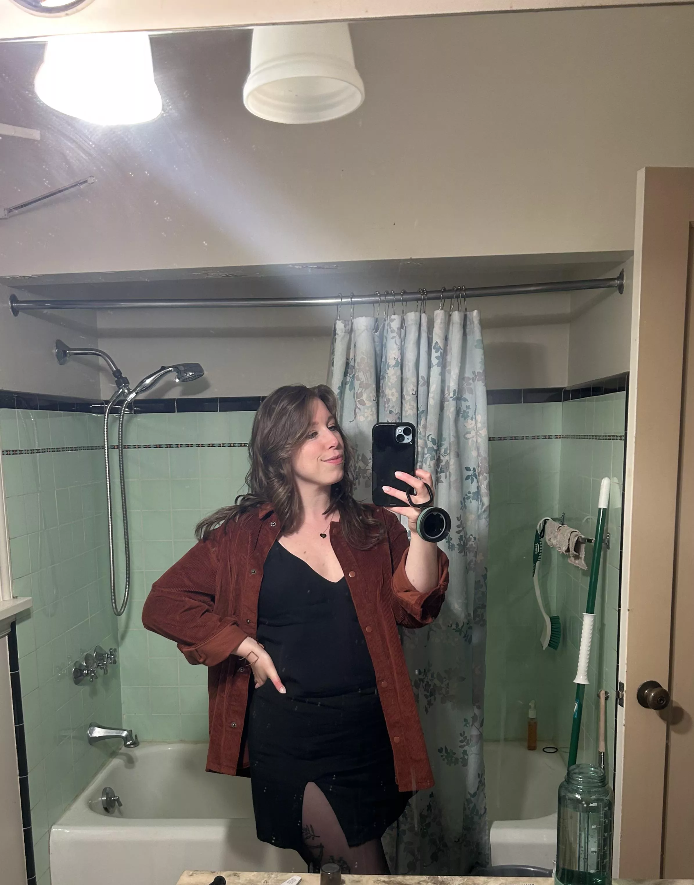 [f] Man shirt, short skirt…. posted by -perky_peaches-