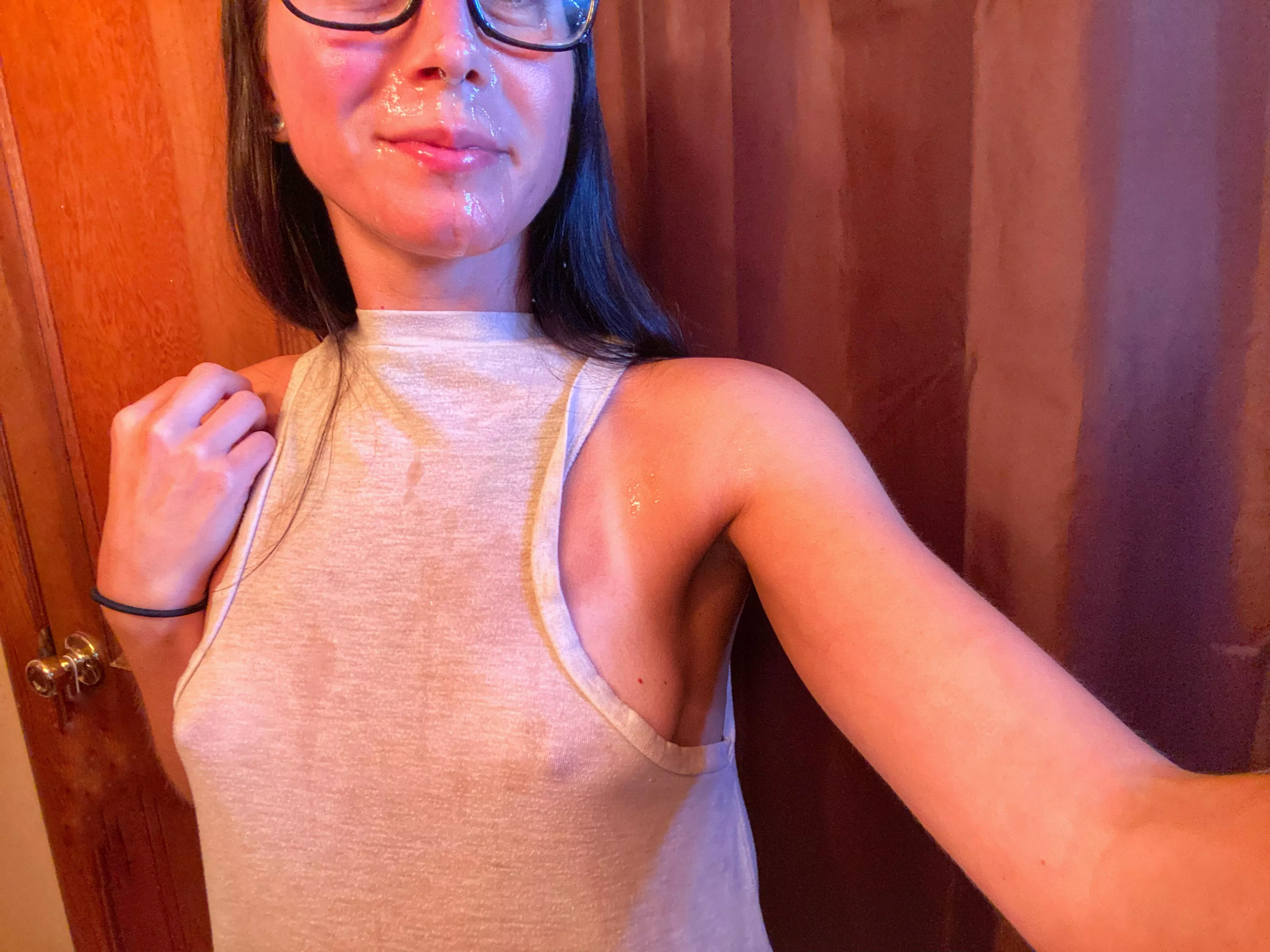 Face and top covered after giving him a hand in the shower posted by ctsharing