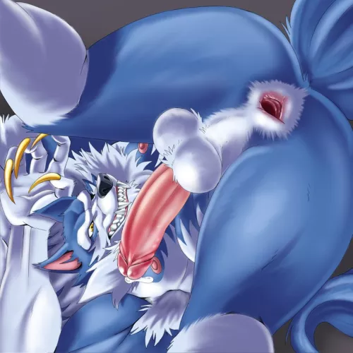 Horny Wolf (gabshiba) by SilverFang187