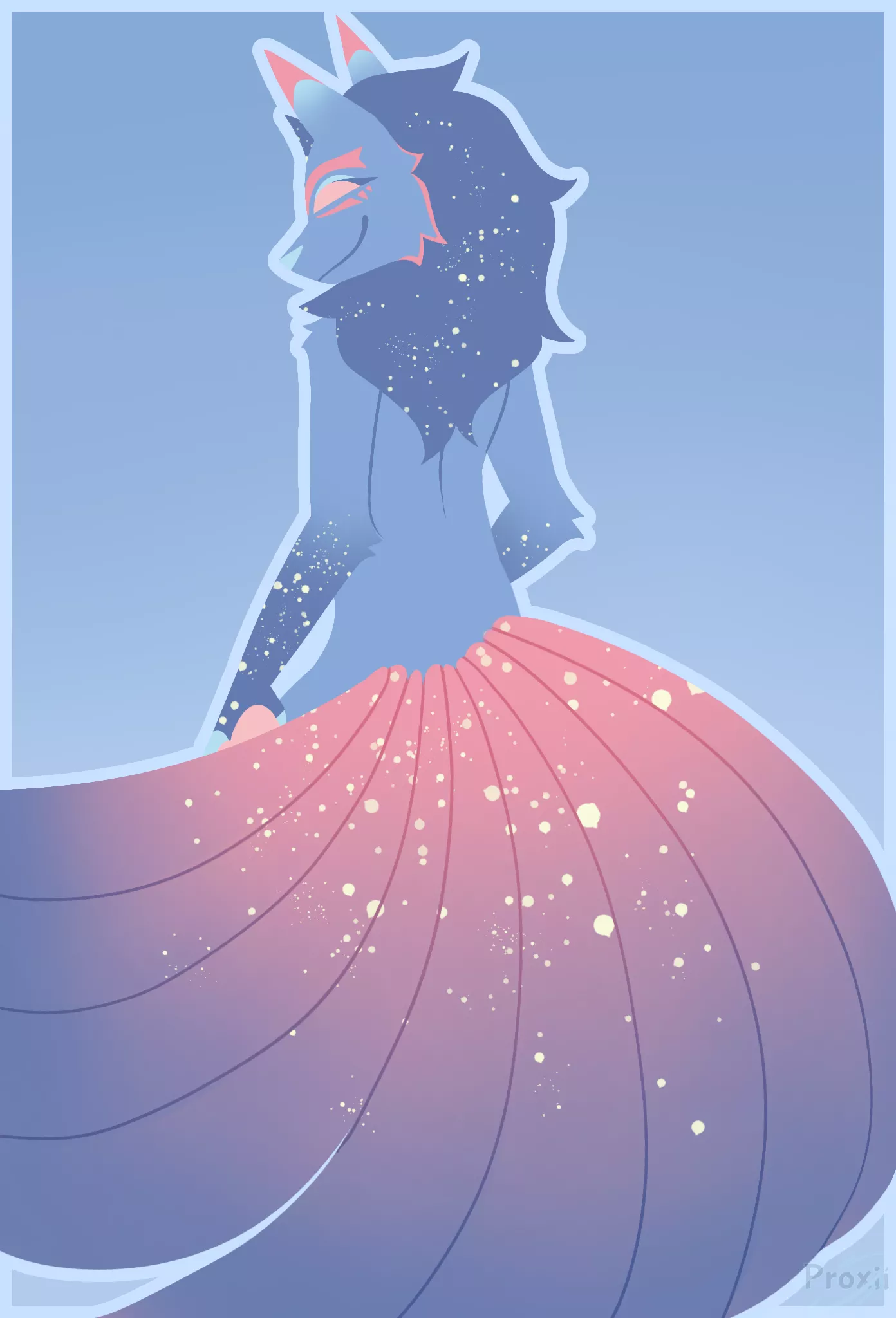 Lineless color palette art posted by proxii_mity