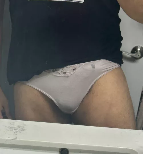 love the tight fit in my wife’s panties by ahosu19