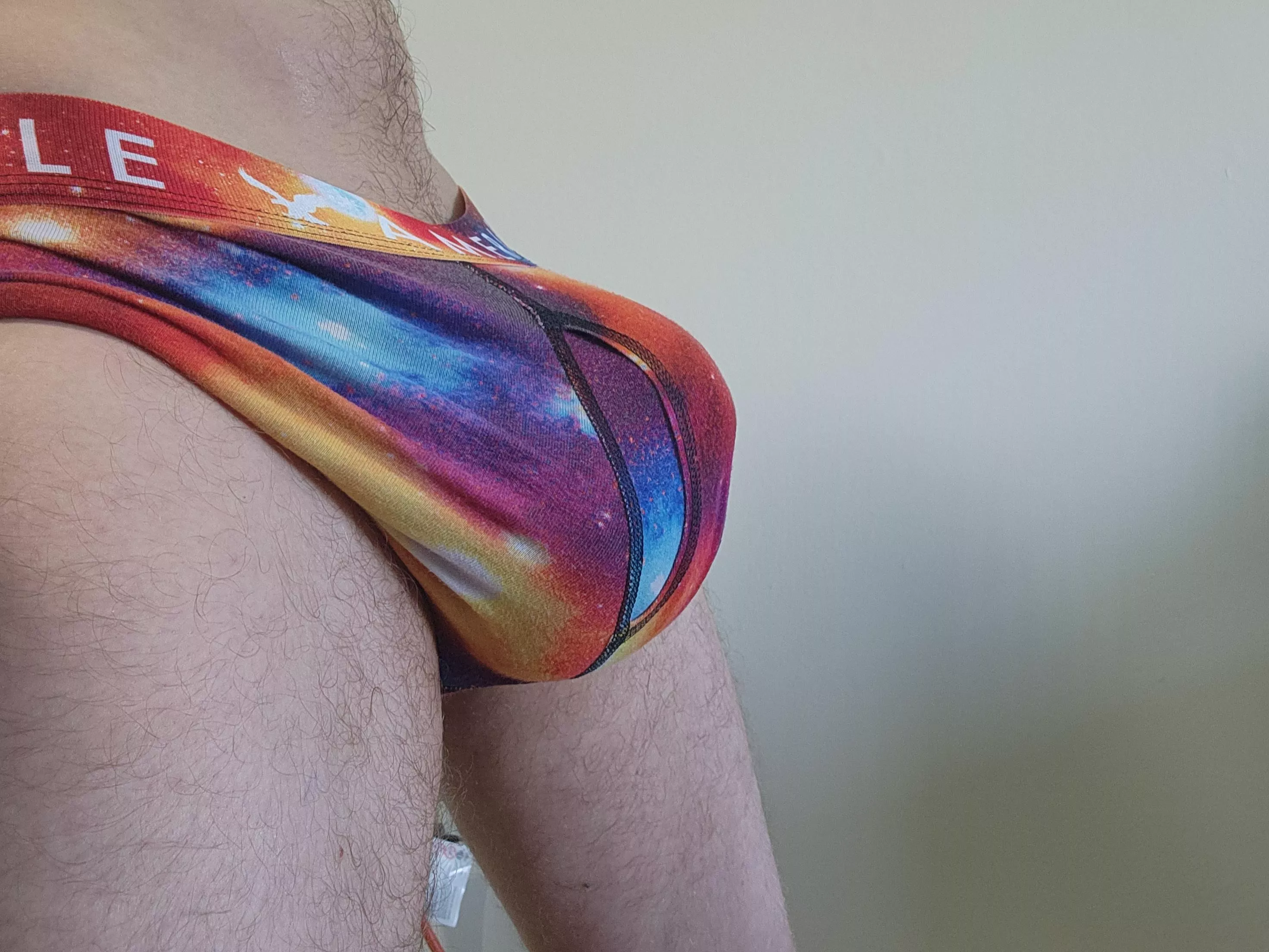 Post pump bulge from yesterday. Stretching my underwear way more than last time 😍 posted by Thicc_Stickk