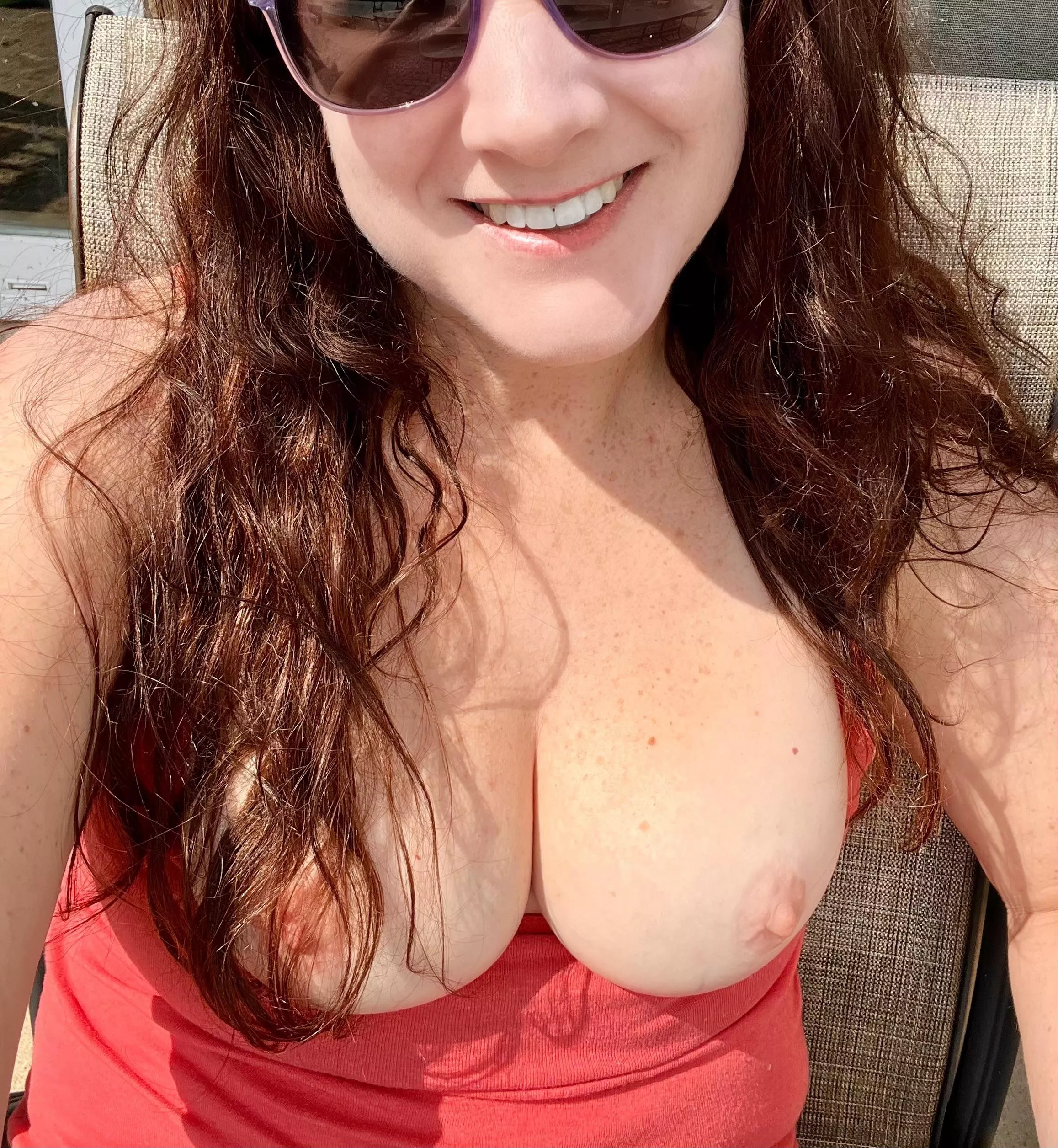 Sitting on our deck hoping the neighbors notice posted by Impossible_Vast_632