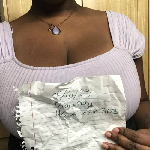 Verification!! u/Ni99erWh0re4u 18f by sweetiepie7163