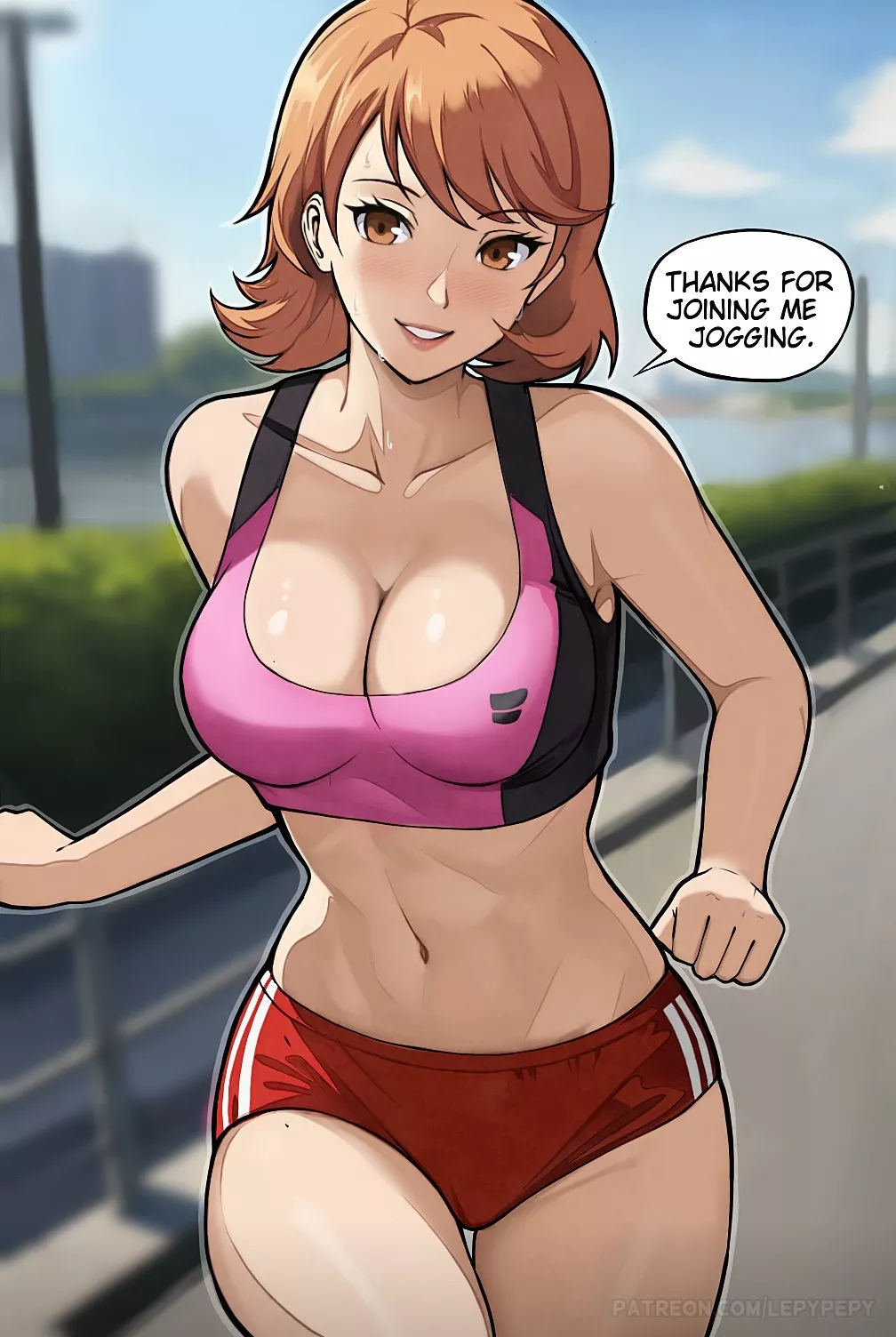 Yukari jogging (LepyPepy) posted by redsetor