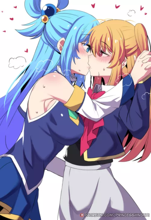 Aqua x Ruby (By PrincessHinghoi) [KonoSuba -Oshinoko] by queshu22