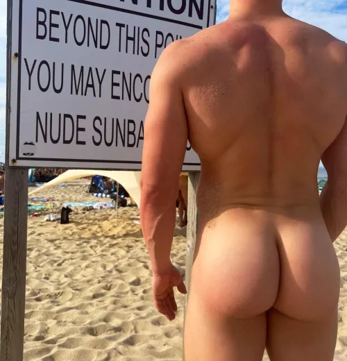 Beyond this point you may encounter 🍑 sunbathing. U cumming ? 😏 by ThatBroNextDoorrr