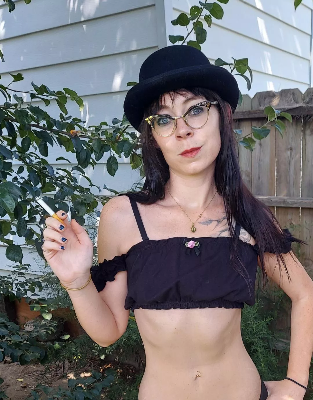 Cigarette smoking hat. Hats make everything better (if that's possible when a Marlboro is in hand) posted by MistressThrope
