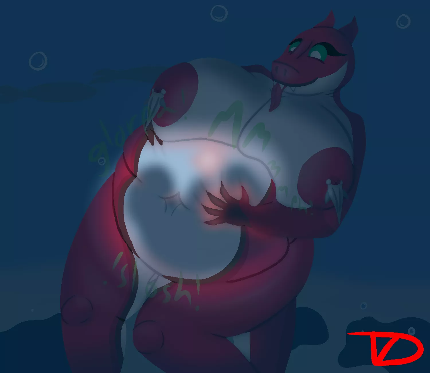 {Image} Light Up Gut (F/?) (Scalie pred) (OC) by The Z Dude posted by TheZDude1