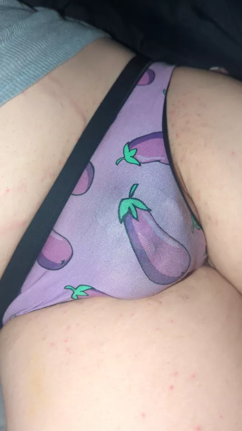 The eggplant on my panties is bigger than the one in them 😇😇🥰 by Beavished