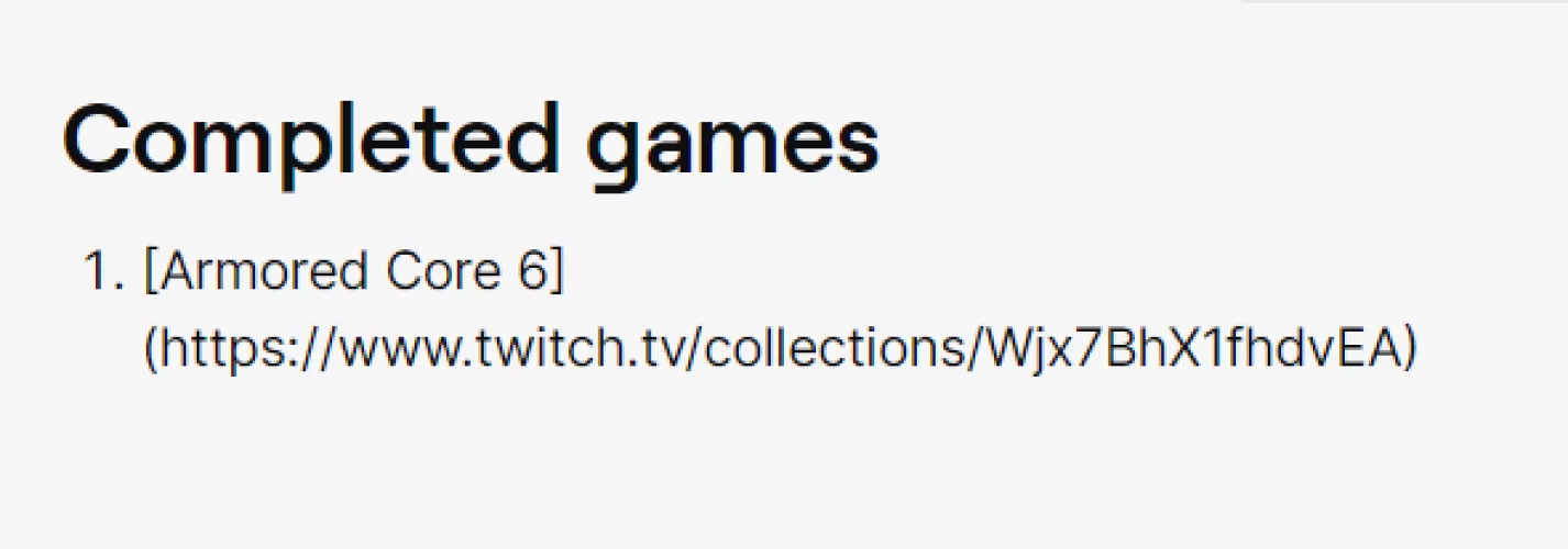 Twitch says that it supports Markdown, but trying to embed link on my panels are coming out like this. Any help why would be appreciated by MrPettyG