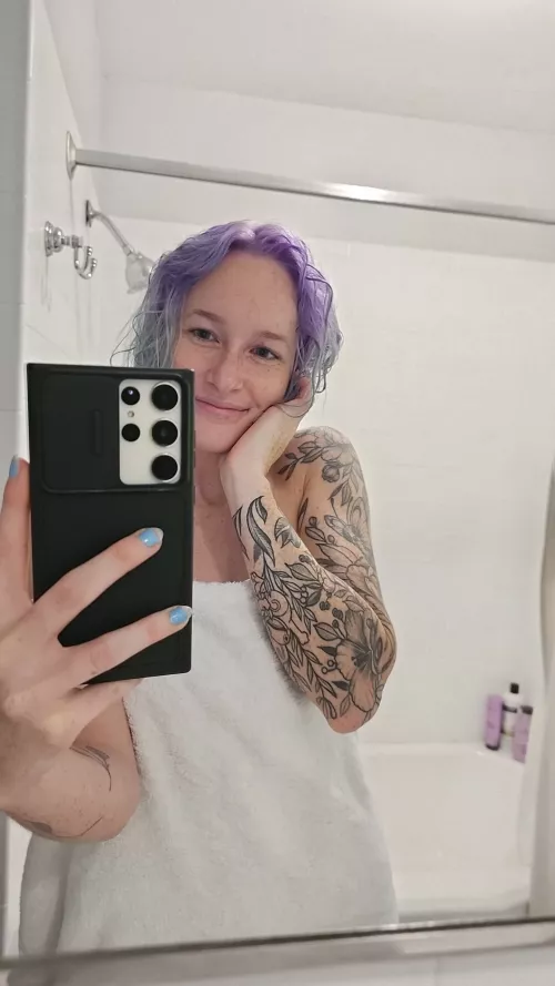 Would you date a girl with purple hair and Pokémon tattoos? by _MyLittlePanda_