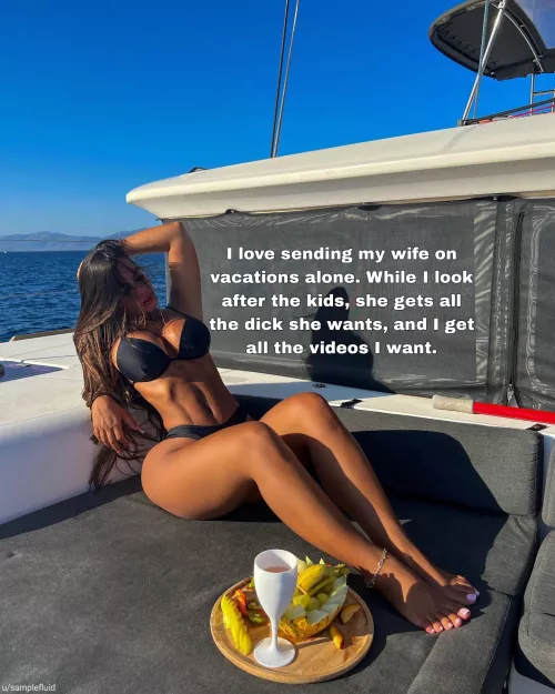 Since no one there knows anything about her, she can be as slutty as she wants! by SampleFluid