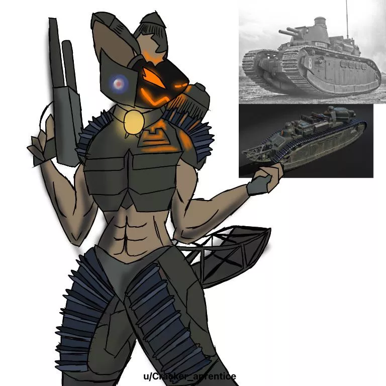 The Char 2C was a French heavy tank made in ww2, and I made an OC from it. posted by Cracker_aprentice