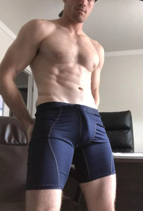 Anyone else get this hard after a workout?[m] by johnfuckme69
