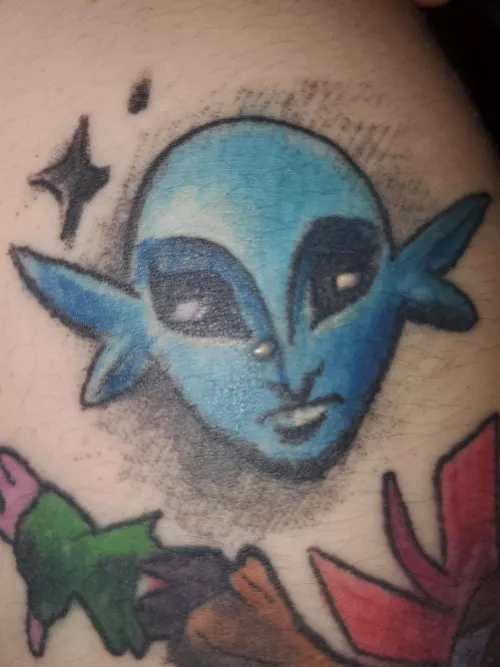 Forbidden pop on my husband's tattoo by QueenAkemii