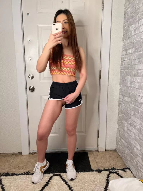 Going for a walk, I hope people won't notice that I don't wear anything under my shorts 🤭 by CombedWriting