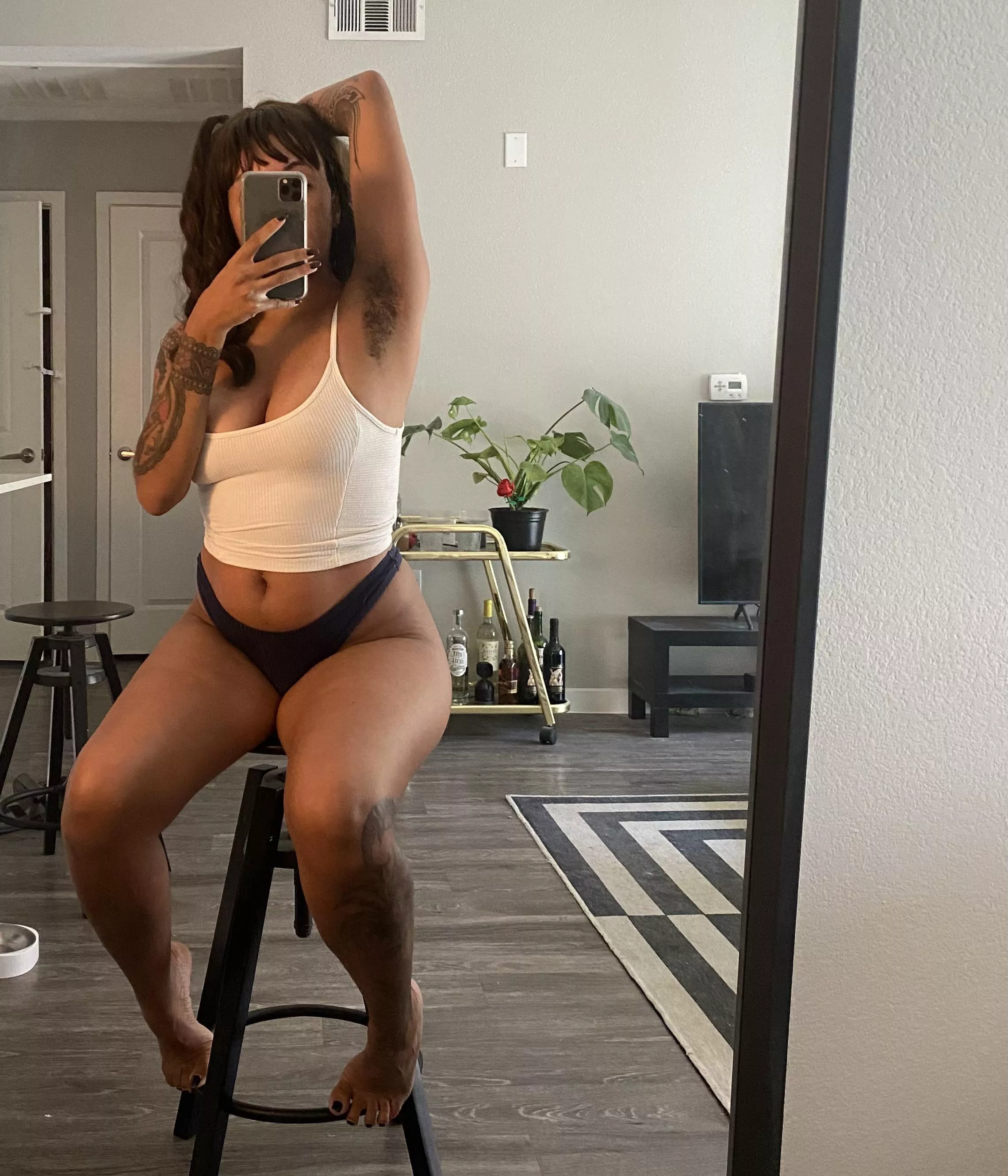 I think I might trim my hairs a bit today posted by TitznTatts