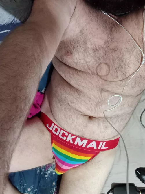 Recently got myself a couple jockstrap, thought I looked good by Starryeyedguy