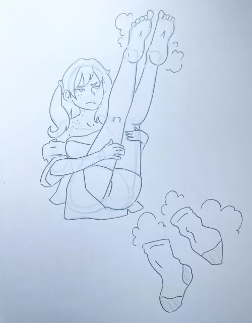 smelly socks (OC) [pinkkimochi] by pinkkimochi