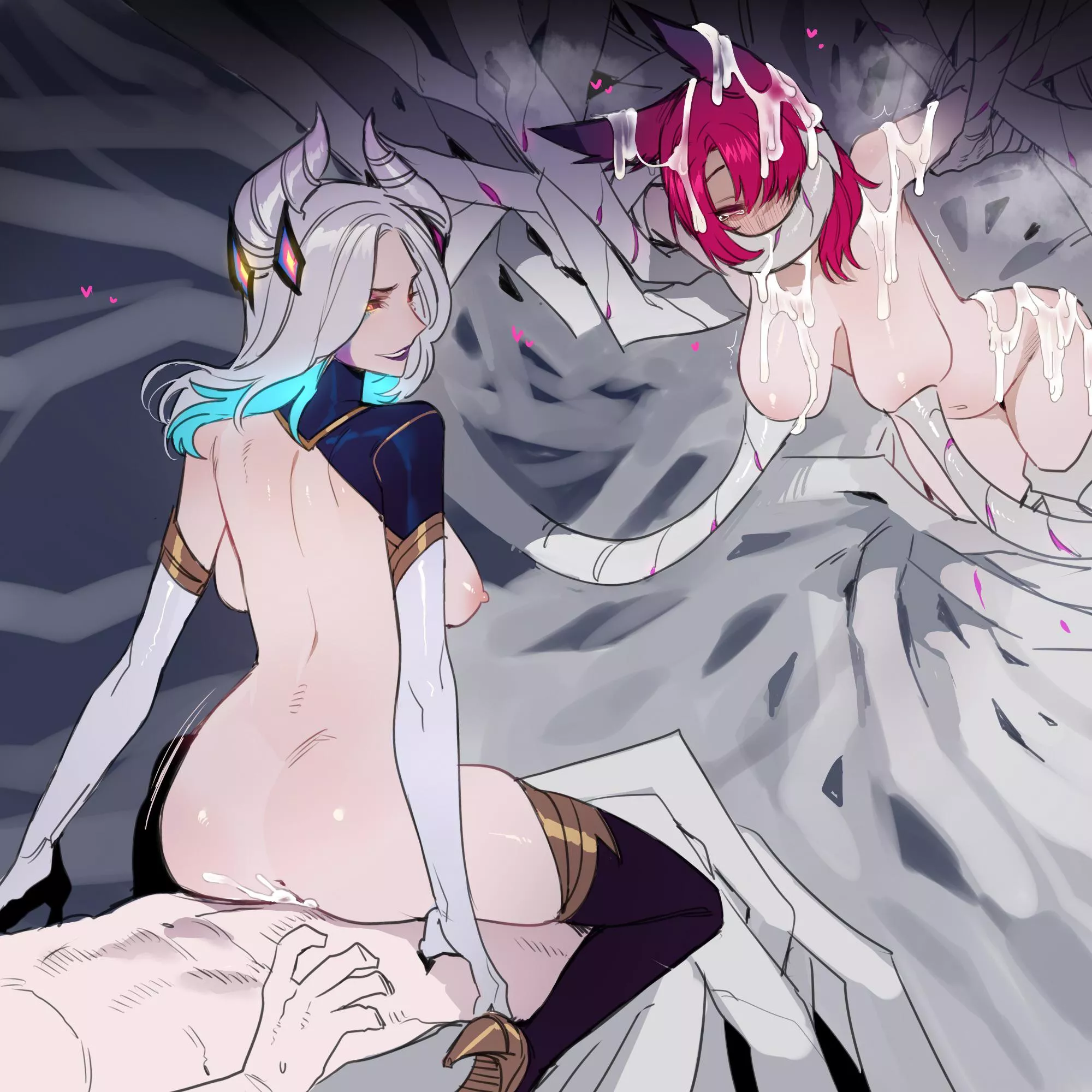 Star Nemesis Morgana and Xayah (ratatatat74) posted by Throwaway_4208428