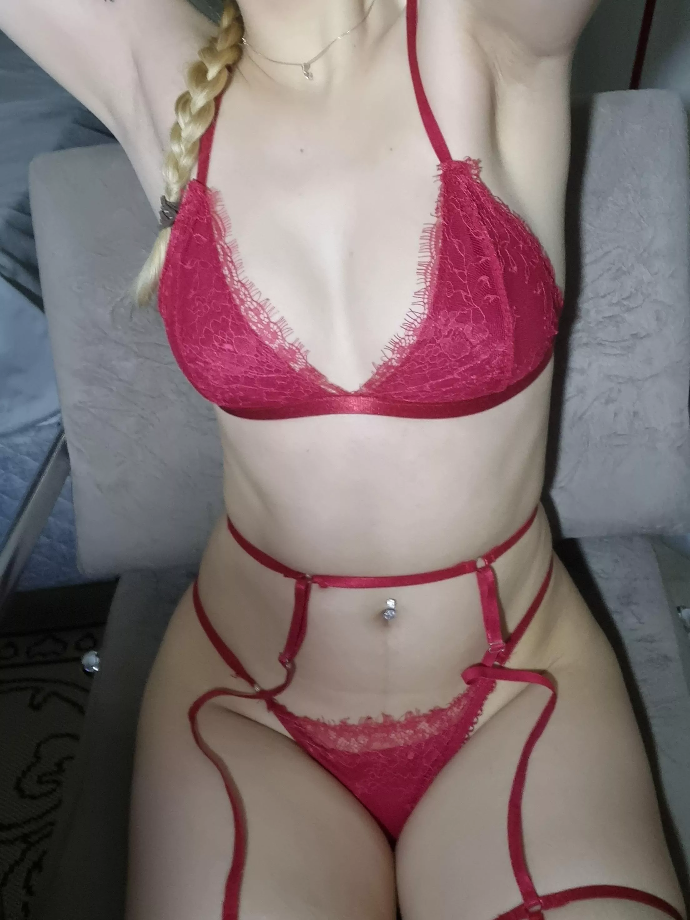 This lingerie makes me feel powerful ❤️❤️ posted by isbadbunny