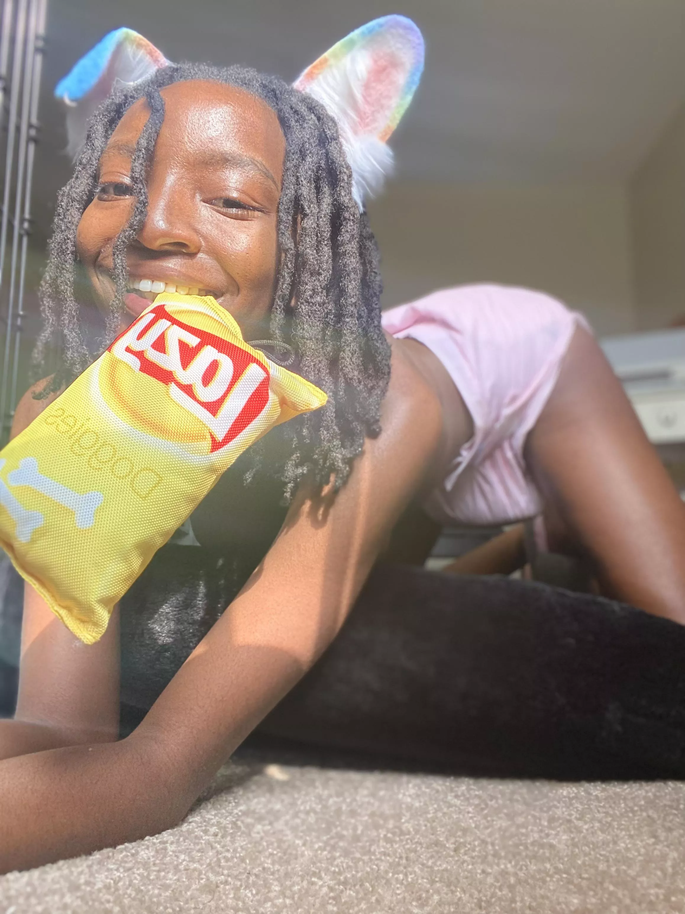 Wanna play fetch with a soaked padded pup? 🐾💞 posted by Paddedpuppy_