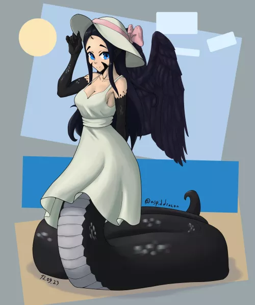 Asya the aspid, by me (AspidDrakon) by ChillComrade