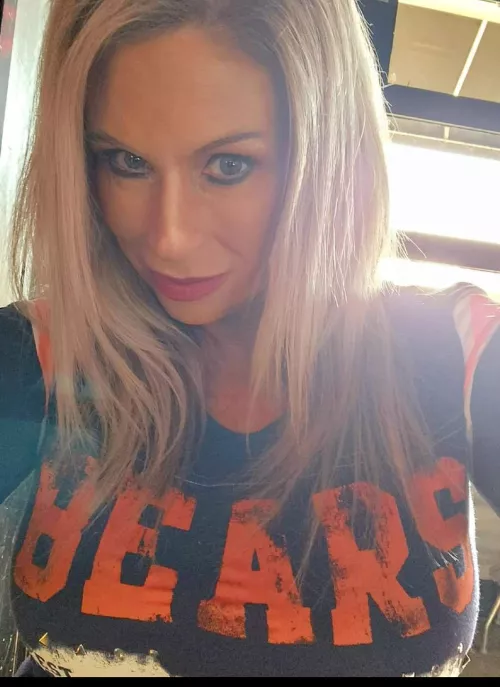 Chicago Bears blue ...ready for game 💙🧡🐻 by BankruptBlonde