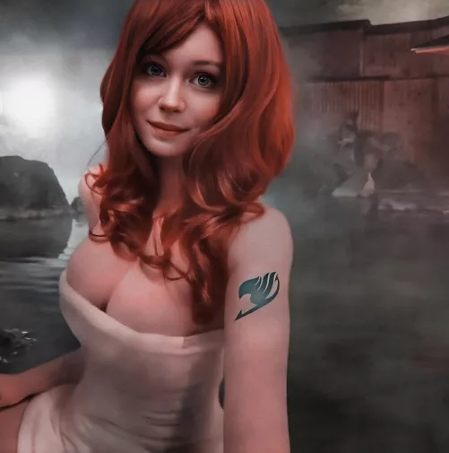 Erza taking a bath before the battle [Fairy Tail] (Aexiale) by aexiale