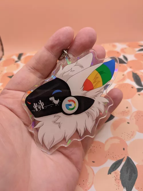 Google Protogen! (Acrylic Charm Edition) by corgiyugy
